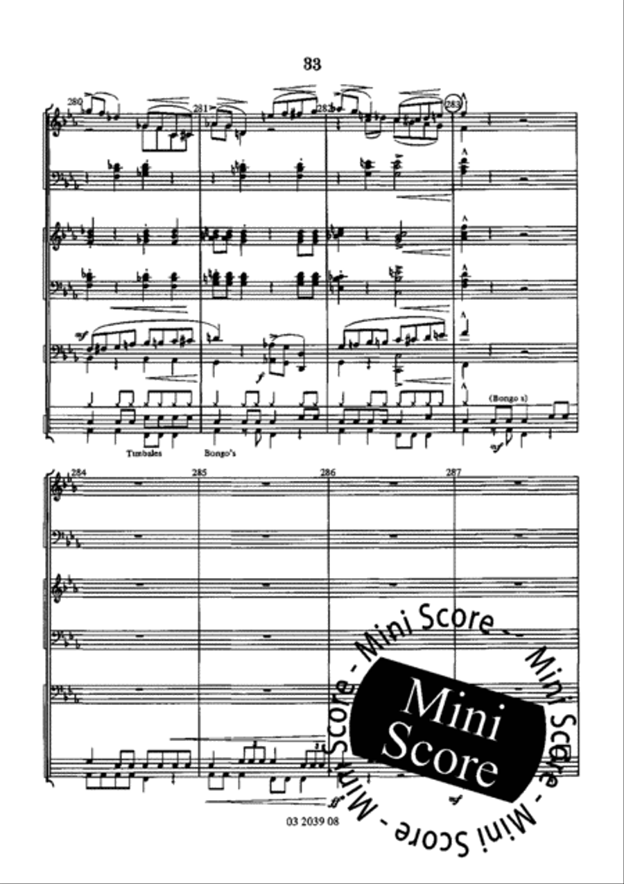 Las Playas de Rio Concert Band scores gallery preview page 39