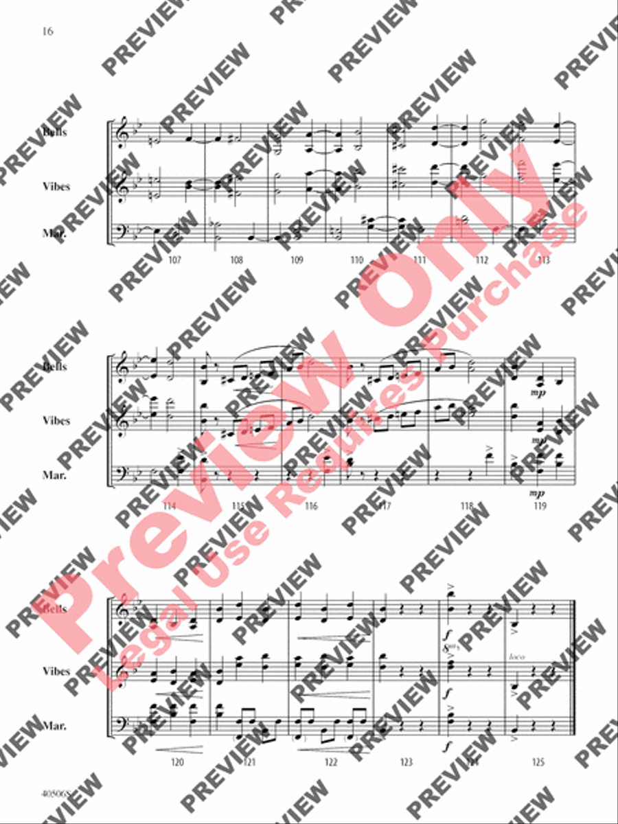 Classic Mallet Trios -- Tchaikovsky Small Ensemble scores gallery preview page 37