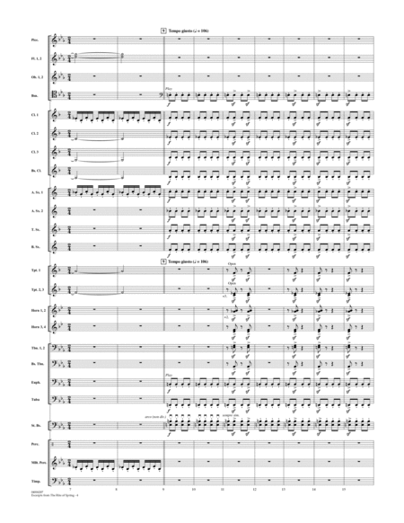 Excerpts from The Rite of Spring - Conductor Score (Full Score)