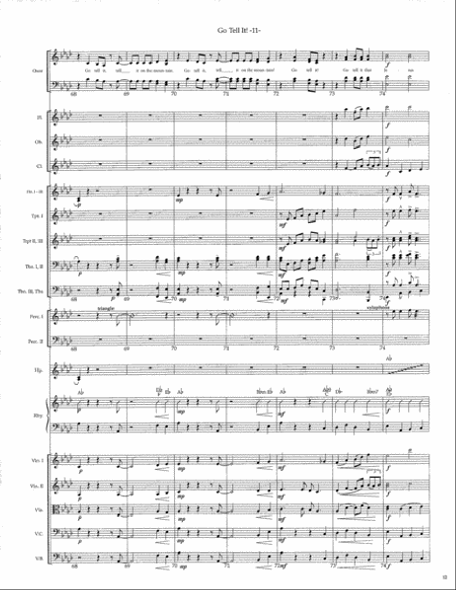 Go Tell It! SSATB scores gallery preview page 13