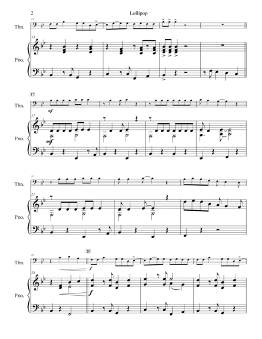 Lollipop Piano scores gallery preview page 3