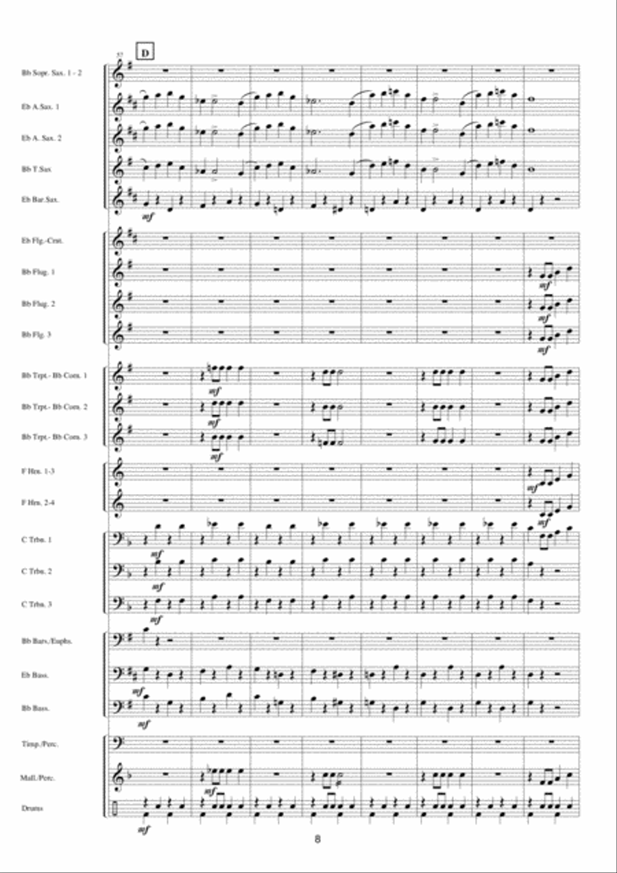 Carnaval Festival Carnaval Festival Fanfare Band scores gallery preview page 9