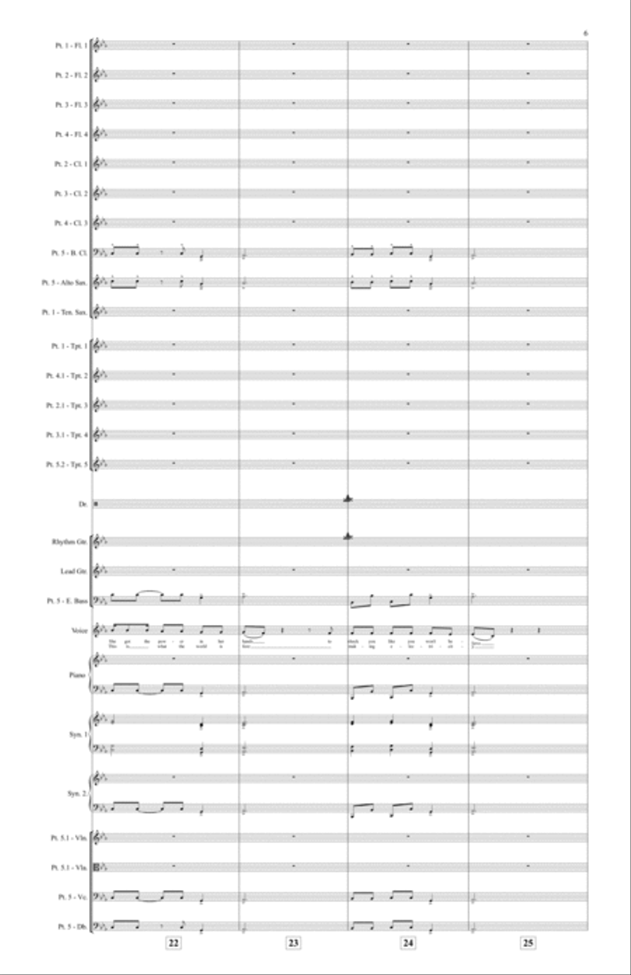 Electric Feel Large Ensemble scores gallery preview page 6