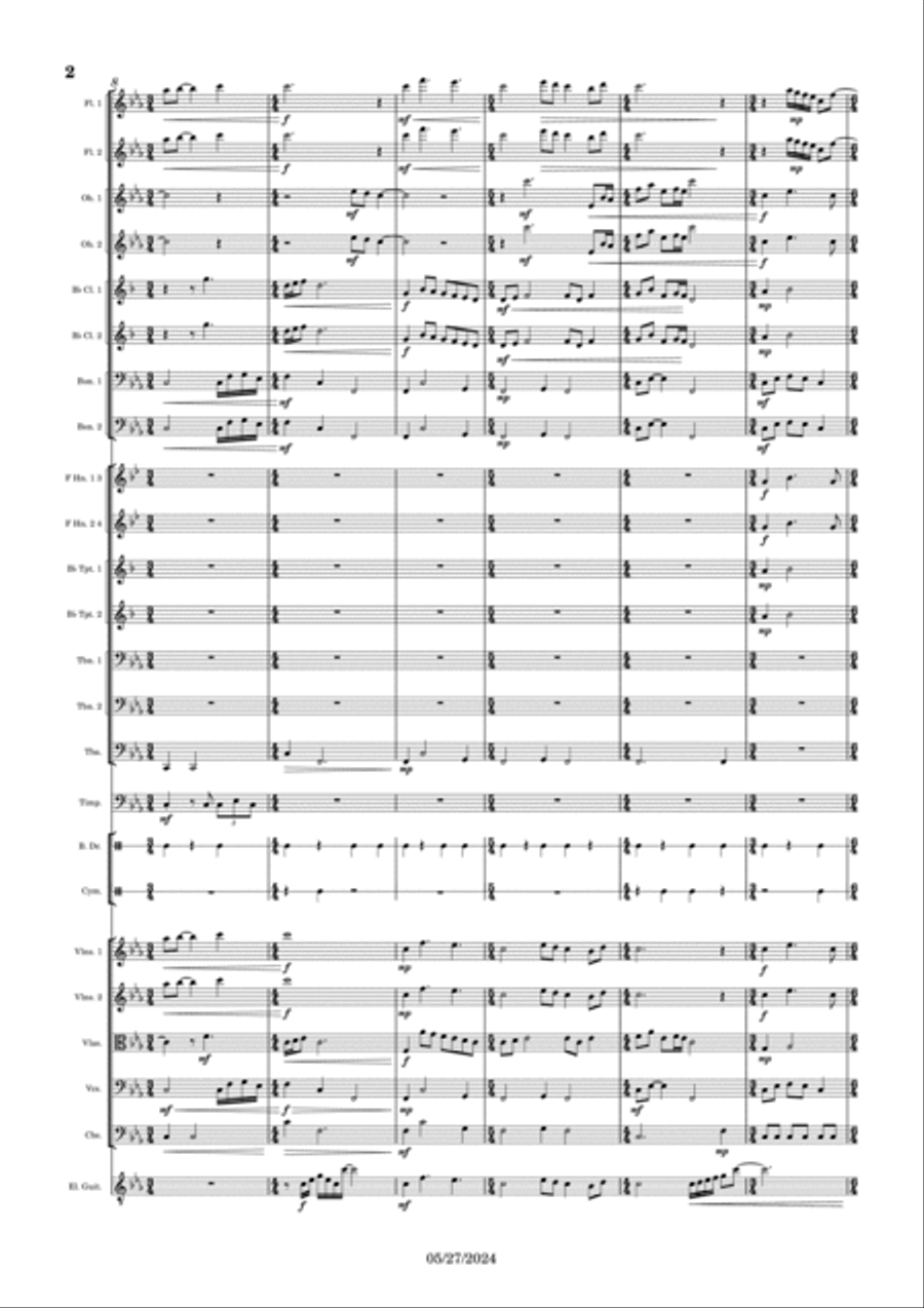 Full Moon Rising Full Moon Rising Full Orchestra scores gallery preview page 2