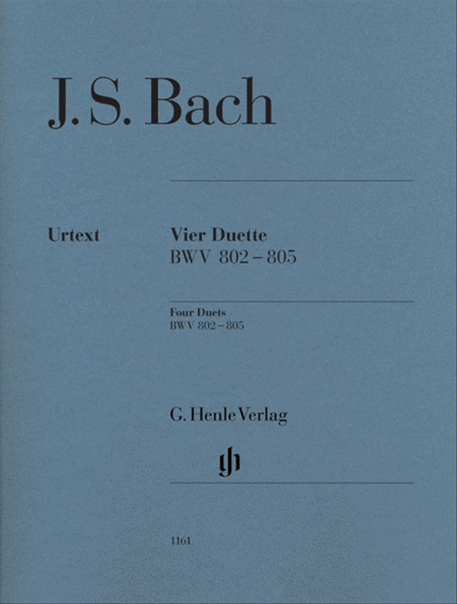 4 Duets BWV 802-805 4 Duets BWV 802-805 Piano Solo scores gallery preview page 1