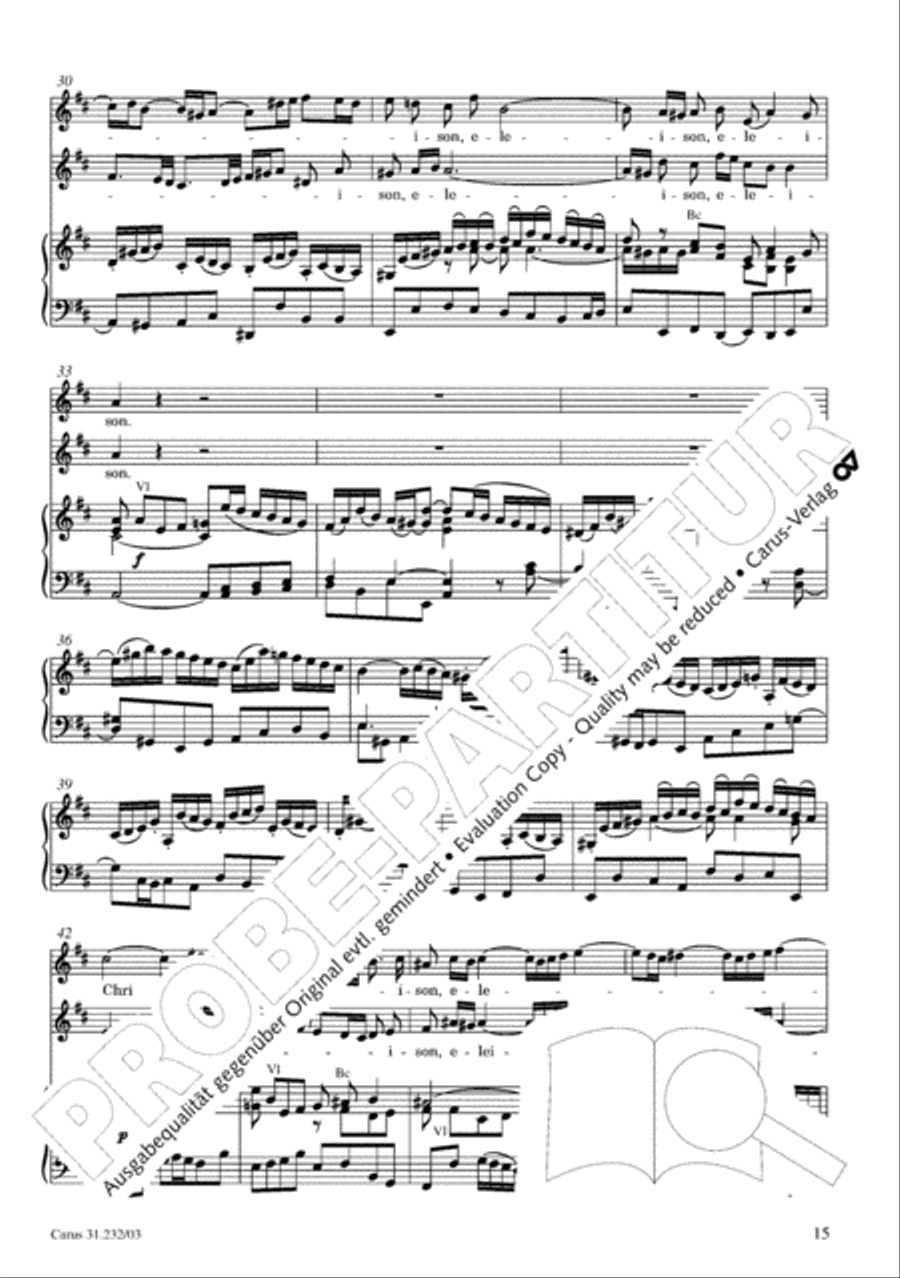 B Minor Mass, BWV 232 (Messe in h-Moll) SSATB scores gallery preview page 20