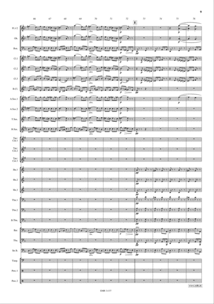 The Alfred Hitchcock Hour Concert Band scores gallery preview page 10