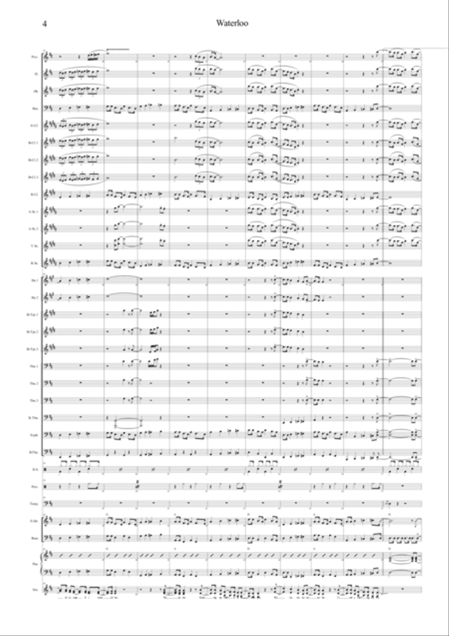 Waterloo Concert Band scores gallery preview page 4