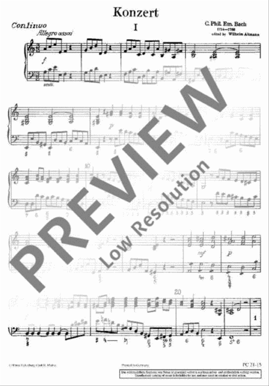 Concerto A minor Piano and Keyboard scores gallery preview page 2