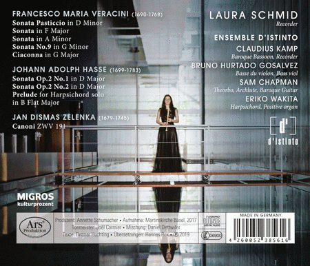 Laura Schmid: Il Postiglione - Sonatas for Recorder