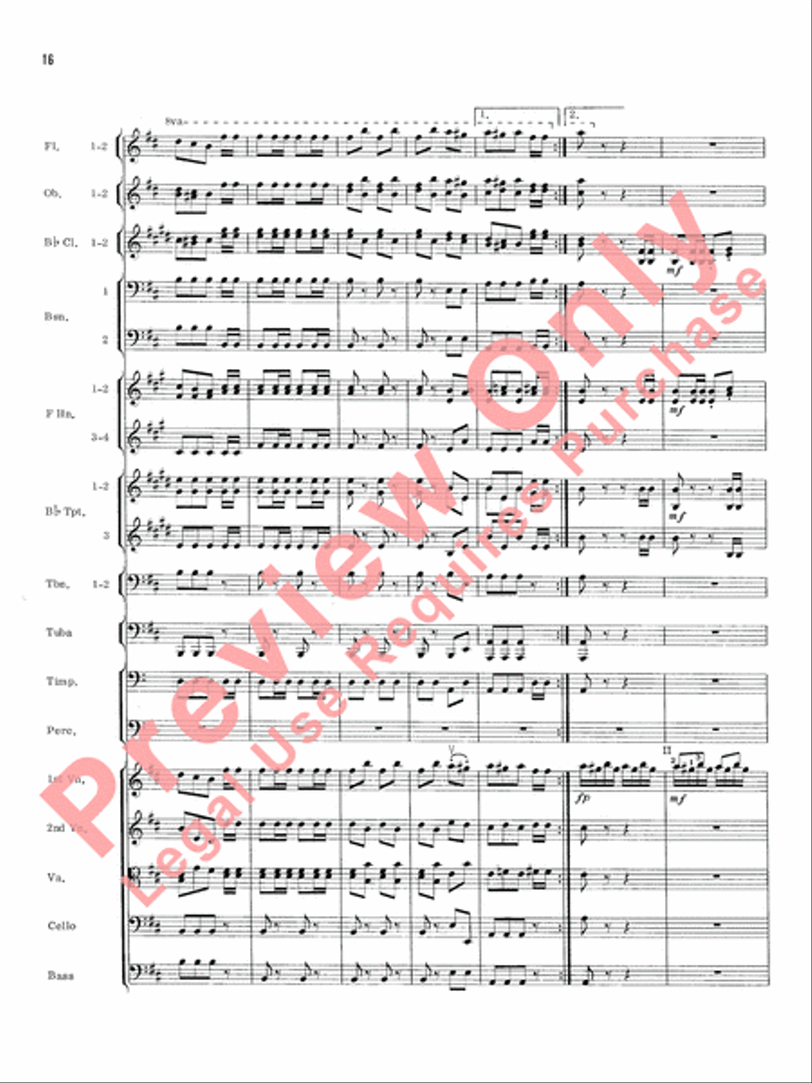 William Tell Overture Full Orchestra scores gallery preview page 19