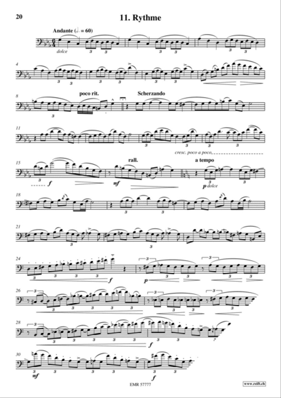 36 Etudes Transcendantes 36 Etudes Transcendantes Trombone scores gallery preview page 13