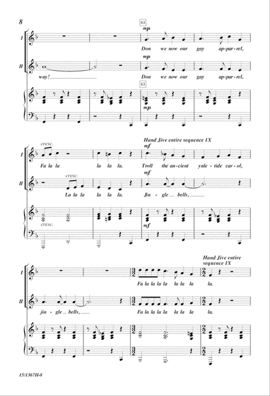 A Holiday Hand Jive A Holiday Hand Jive 2-Part scores gallery preview page 8