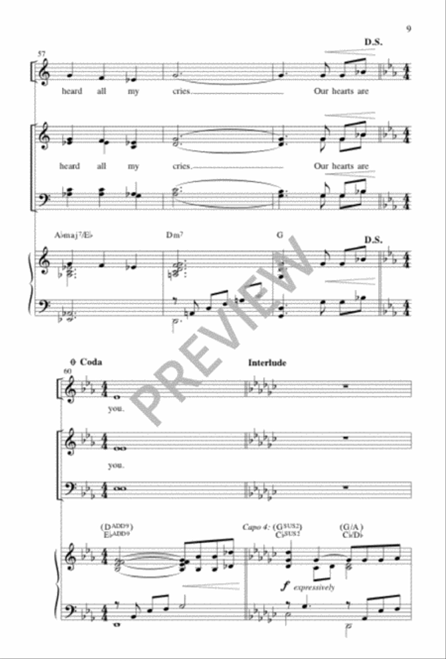 Our Hearts Are Restless 4-Part scores gallery preview page 8