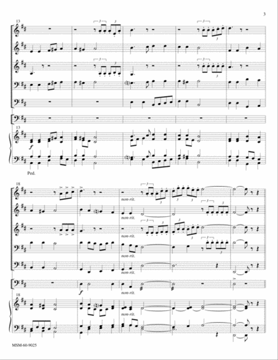 At the Lamb's High Feast We Sing Songs of Thankfulness and Praise Choir scores gallery preview page 3