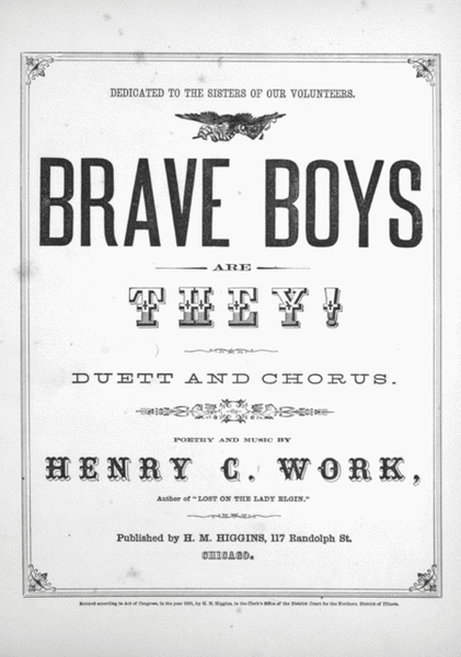 Brave Boys are They! Duett and Chorus