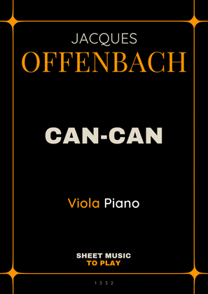 Offenbach - Can-Can - Viola and Piano (Full Score and Parts)