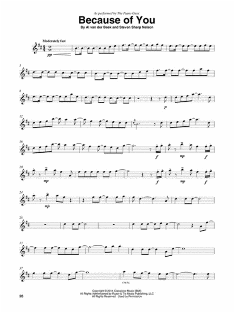 The Piano Guys - Wonders The Piano Guys - Wonders Violin Solo scores gallery preview page 5