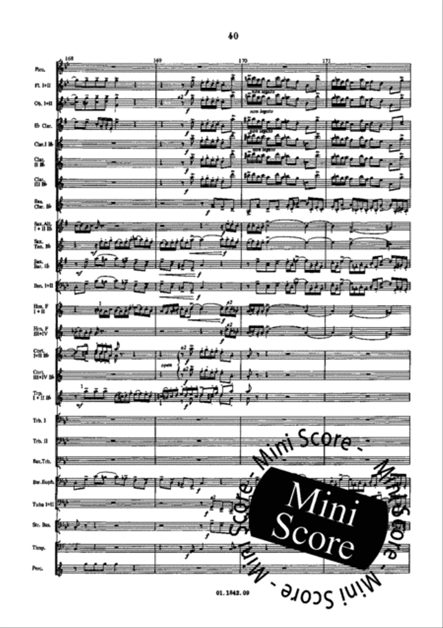 Fantasia and Fugue Fantasia and Fugue Concert Band scores gallery preview page 50