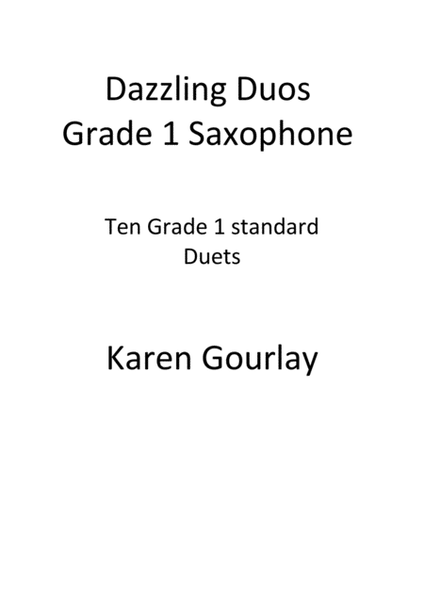 Dazzling Duos Grade 1 Saxophone
