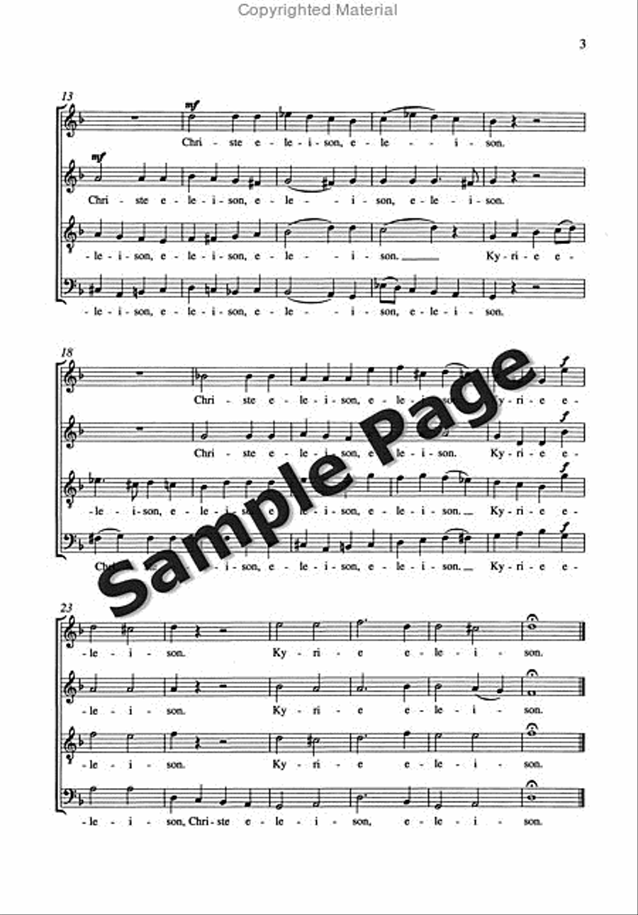 Saetze 4 Einer 'messe' Satb 4-Part scores gallery preview page 4