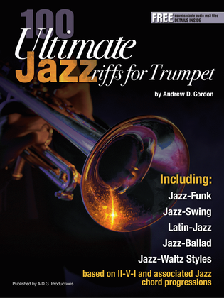 Book cover for 100 Ultimate Jazz Riffs for Trumpet