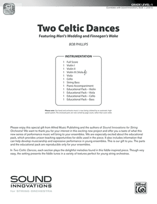Two Celtic Dances: Score