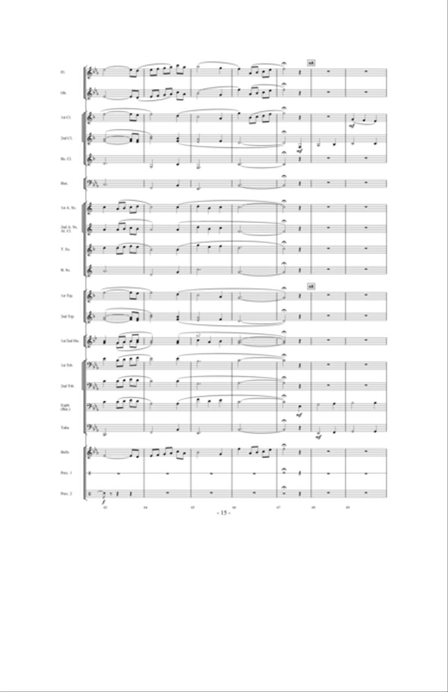 Camp Meetin' Concert Band scores gallery preview page 14