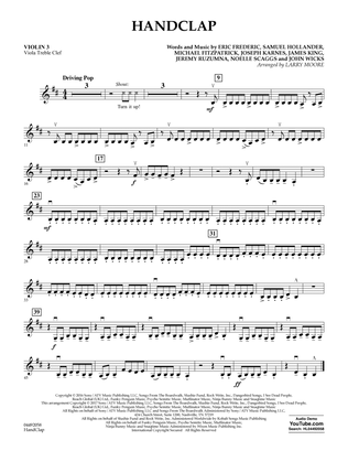 HandClap - Violin 3 (Viola Treble Clef)