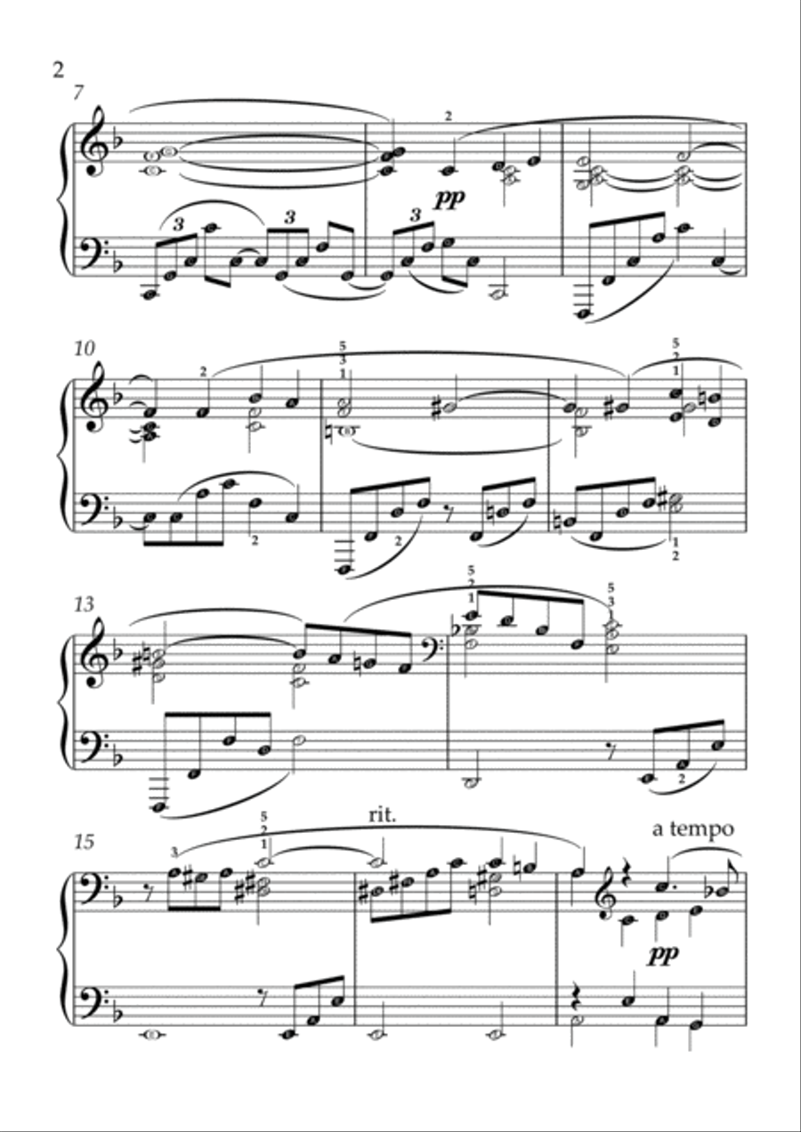 Mahler - Theme from Death in Venice(With Note name) Easy Piano scores gallery preview page 2