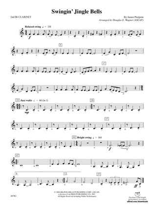 Swingin' Jingle Bells: 2nd B-flat Clarinet