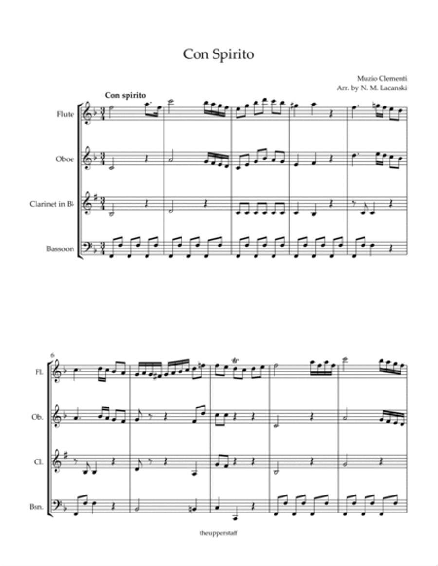 Con Spirito Woodwind Quartet scores gallery preview page 2
