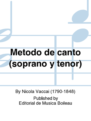 Metodo de canto (soprano y tenor)