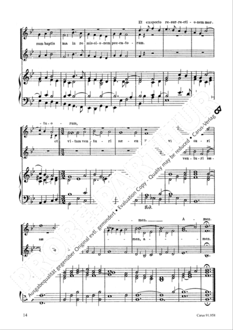 St. Benedictus-Messe SSA scores gallery preview page 15