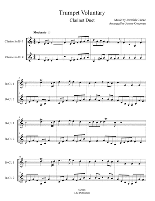 Trumpet Voluntary for Two Clarinets