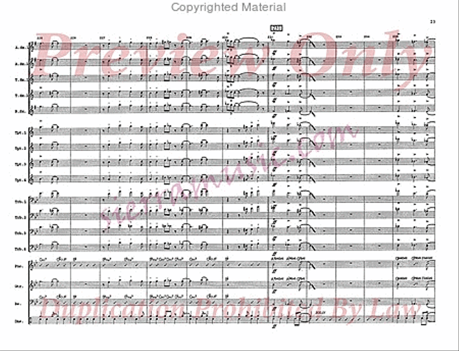 St. Thomas Big Band scores gallery preview page 24