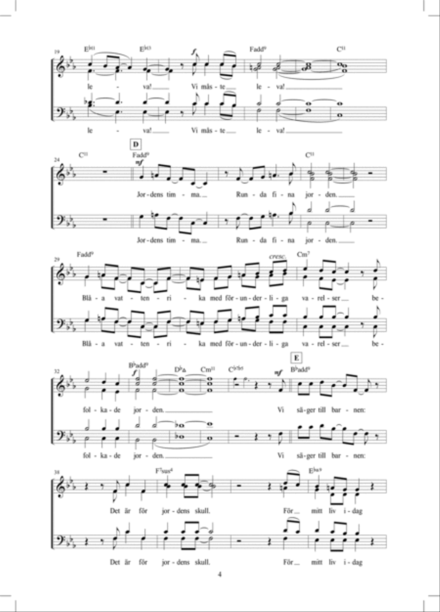 Jordens timma 4-Part scores gallery preview page 4