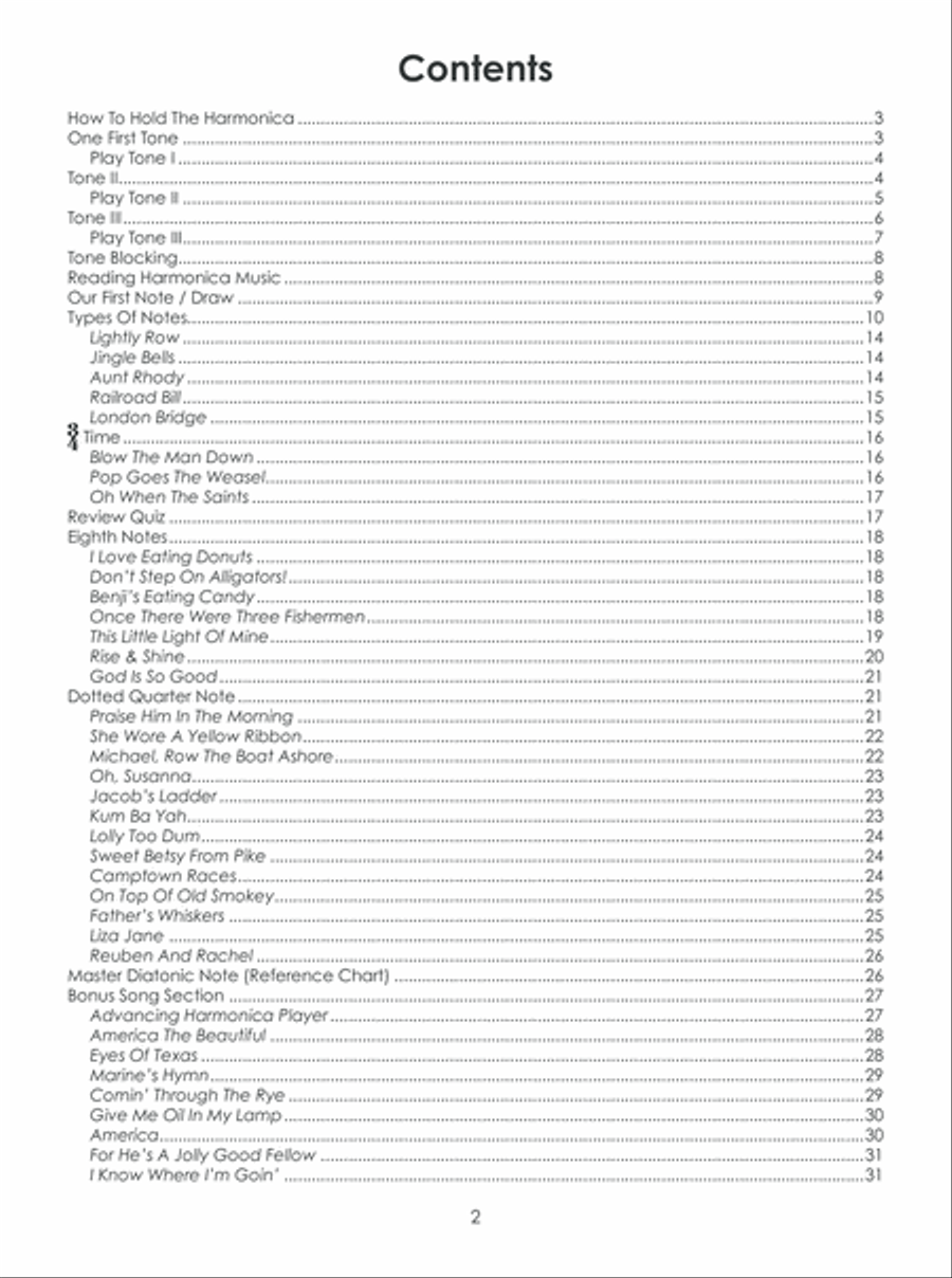 Children's Harmonica Method Harmonica scores gallery preview page 3