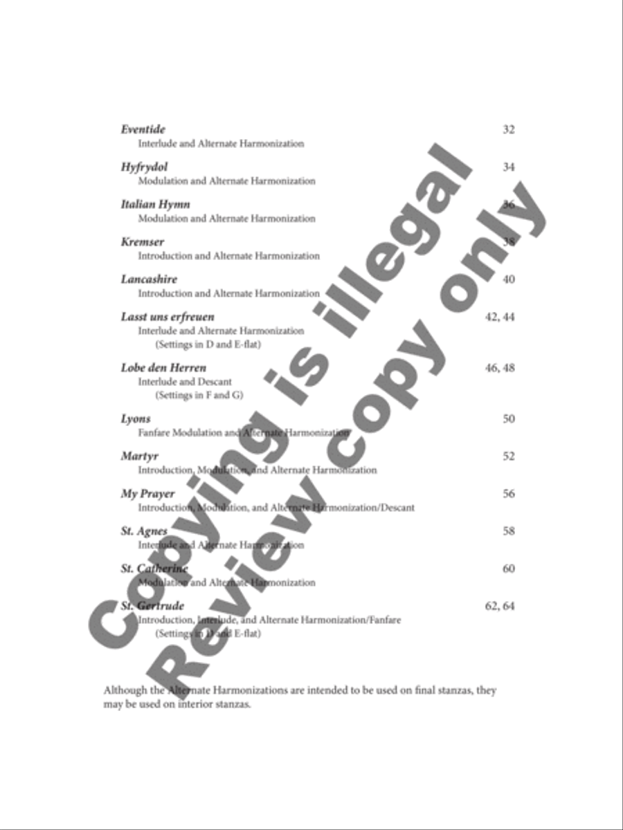 Twenty-Five Alternate Hymn Harmonizations for Organ Organ Solo scores gallery preview page 4