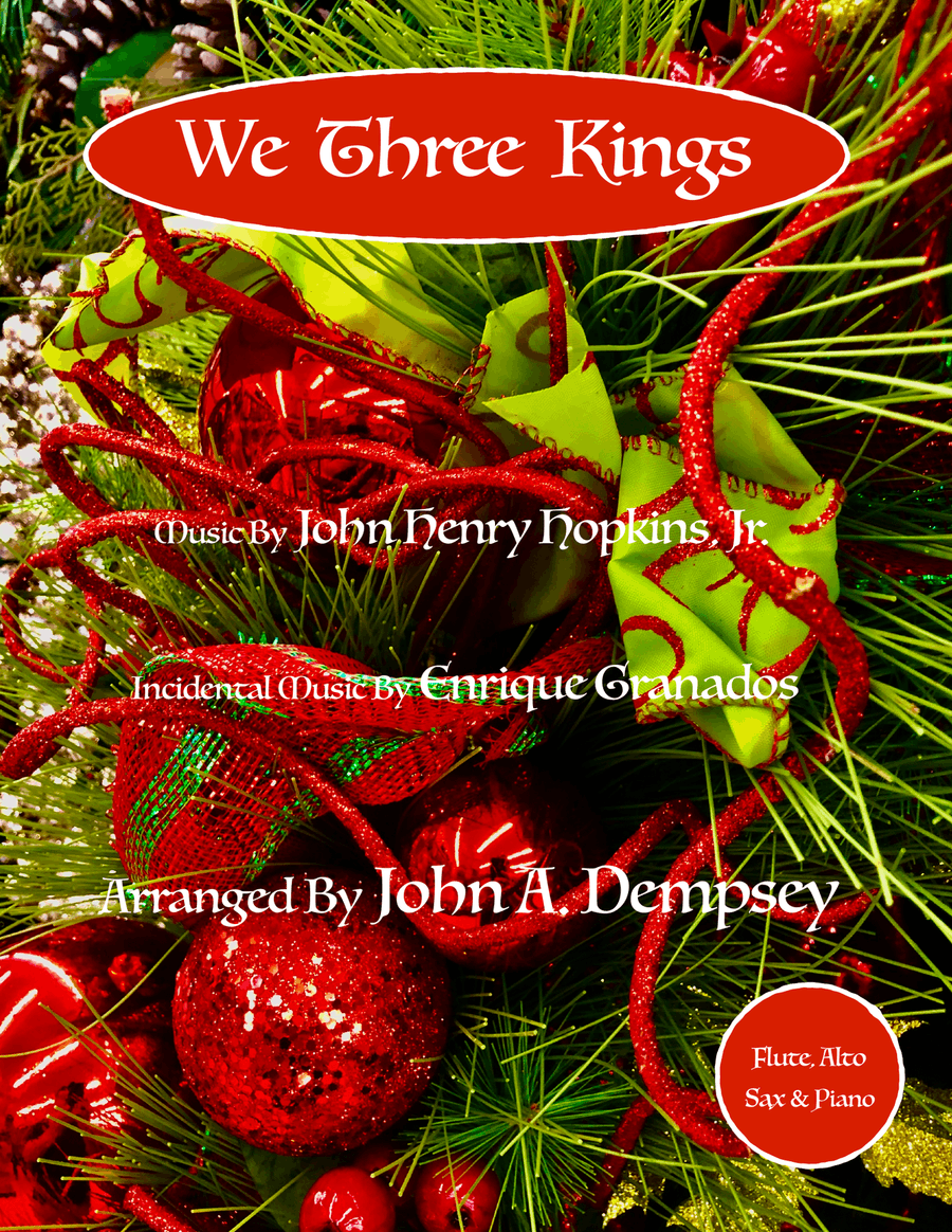 We Three Kings (Trio for Flute, Alto Sax and Piano) Small Ensemble scores gallery preview page 1