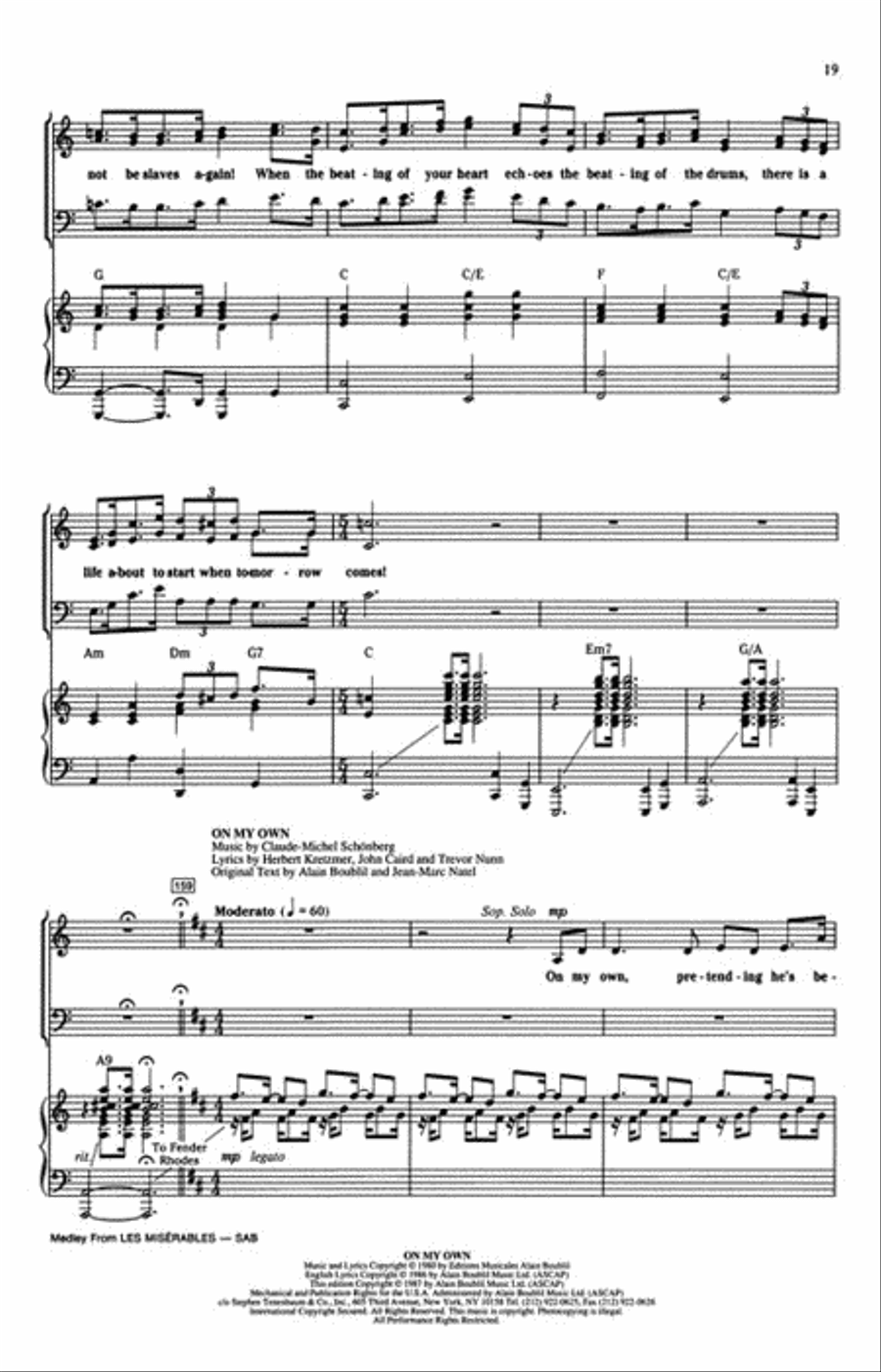 Les Misérables (Choral Medley) 3-Part scores gallery preview page 6