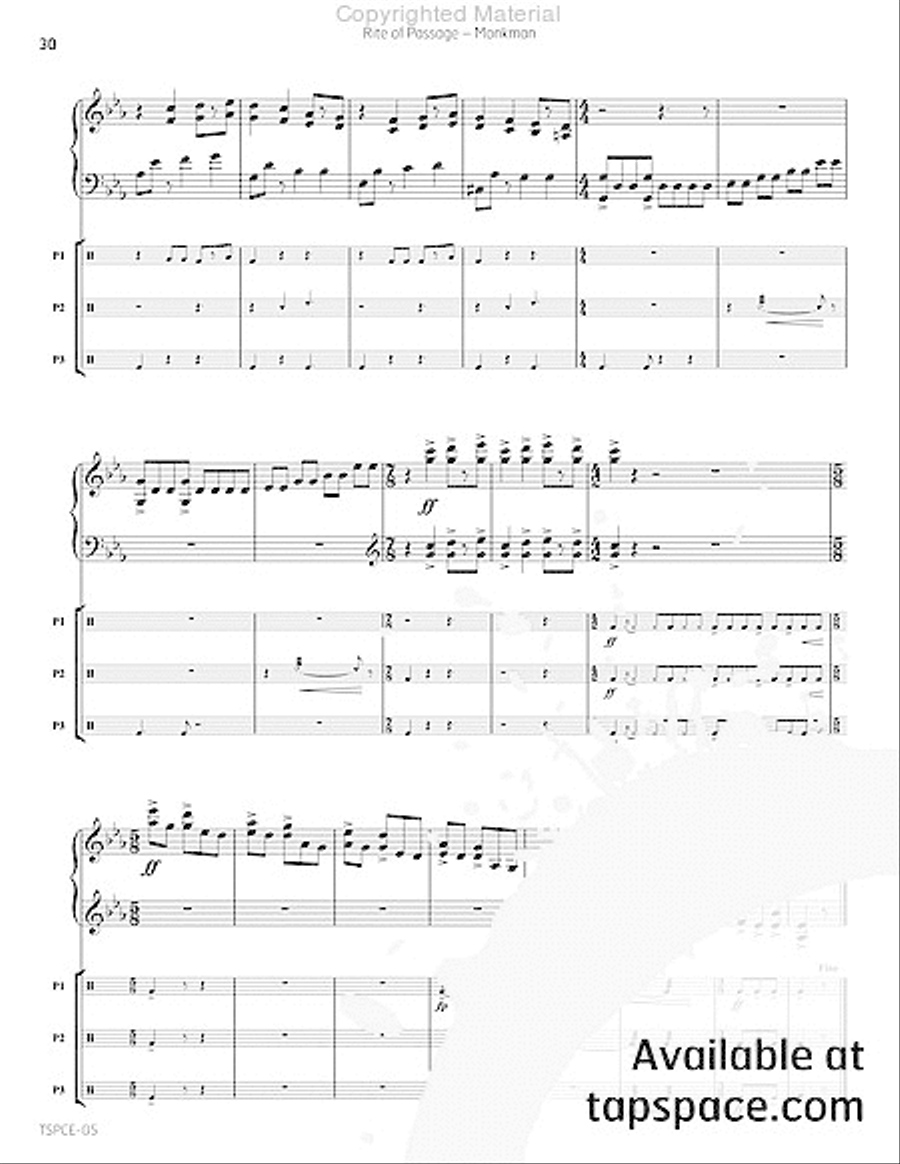 Rite of Passage Rite of Passage Percussion Ensemble scores gallery preview page 33