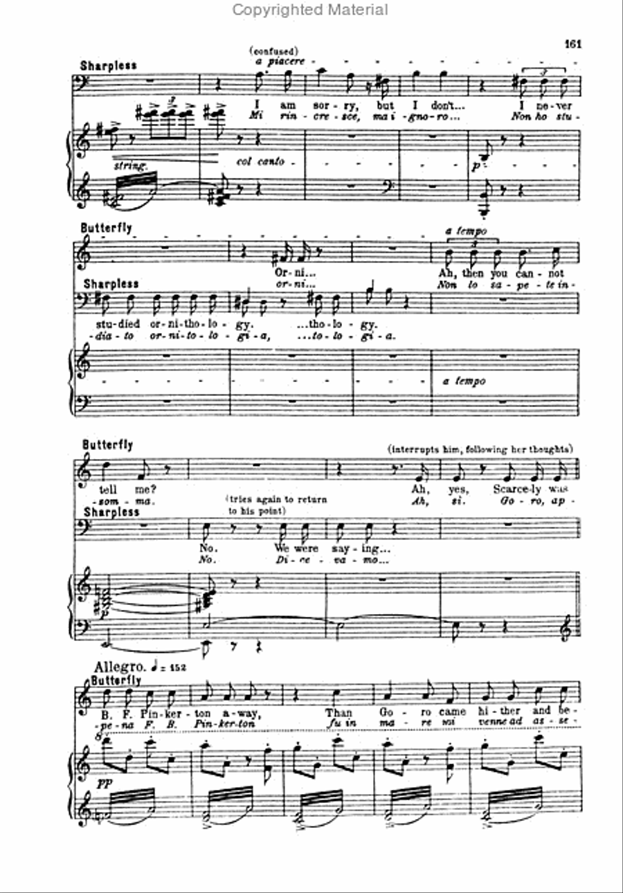 Madama Butterfly Voice scores gallery preview page 5