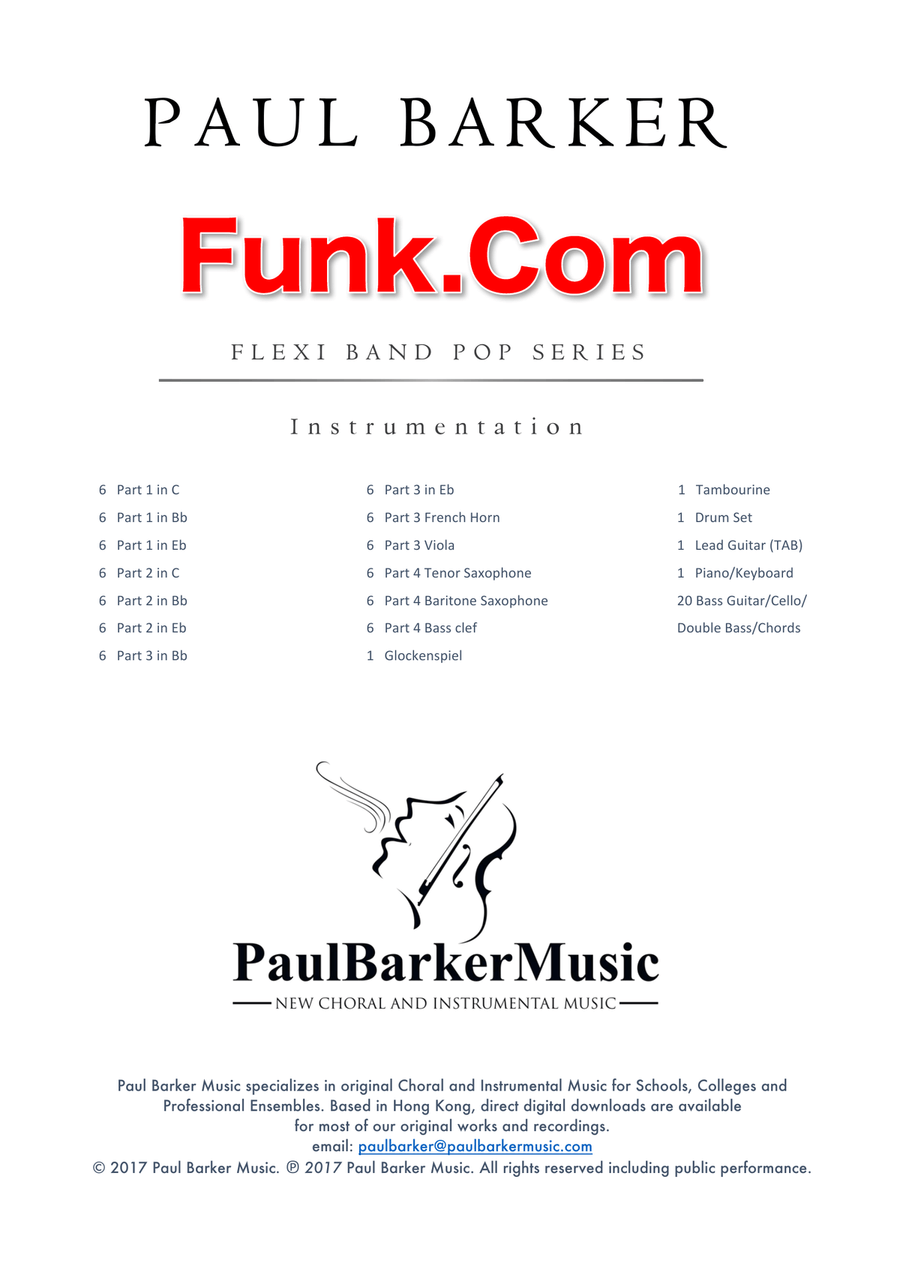 Funk.Com (Flexible Instrumentation) Concert Band scores gallery preview page 2
