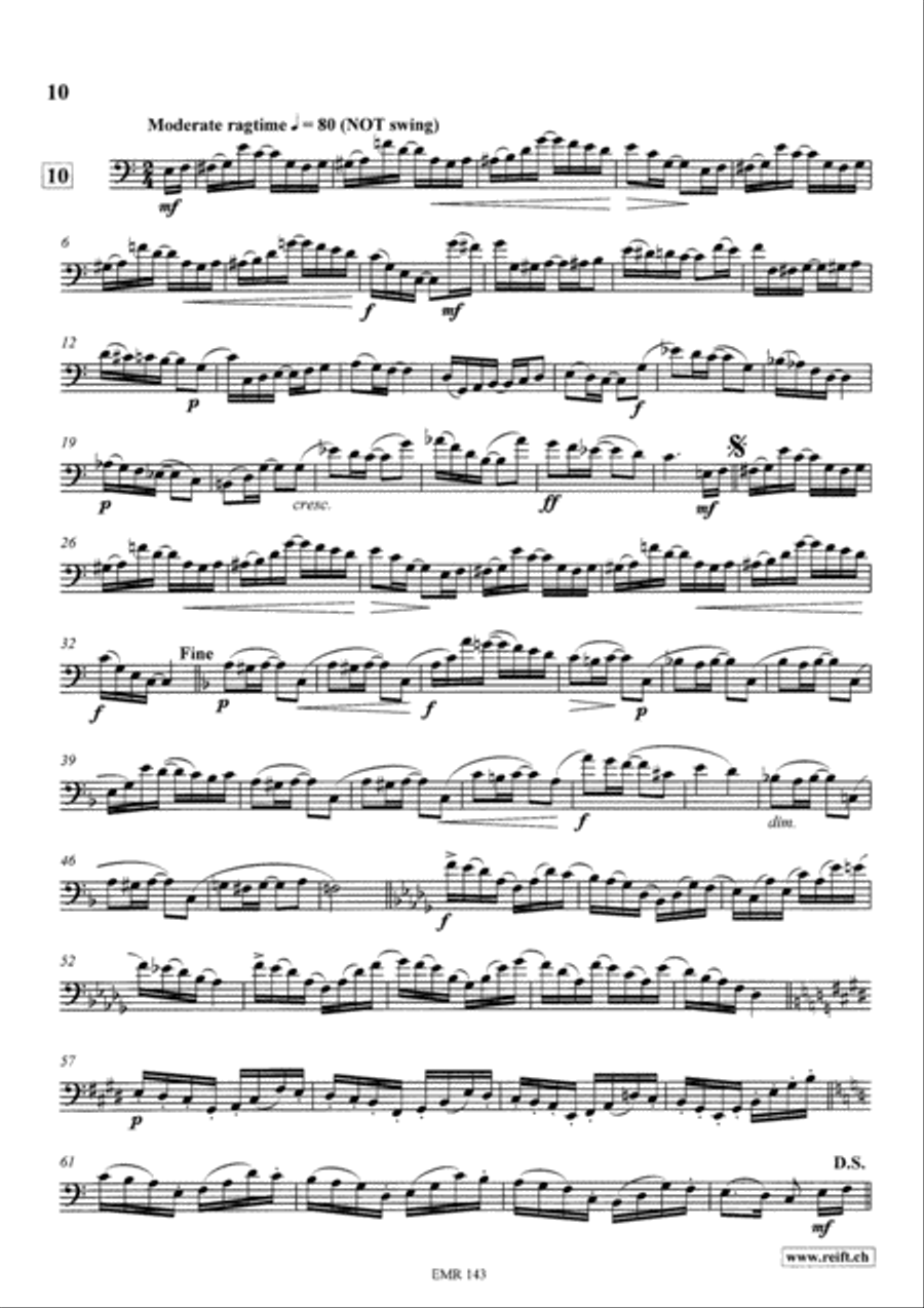Technical & Melodic Studies Vol. 6 Trombone scores gallery preview page 10