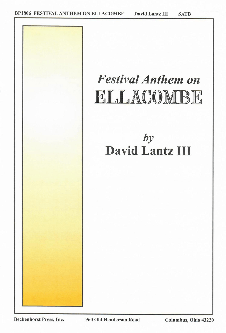 Festival Anthem on ELLACOMBE 4-Part scores gallery preview page 1
