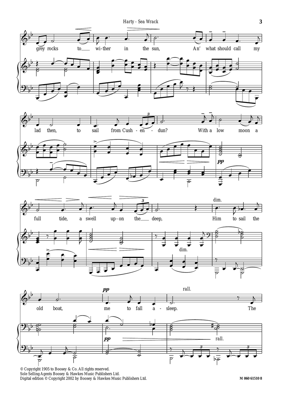 Sea Wrack Piano, Vocal scores gallery preview page 3
