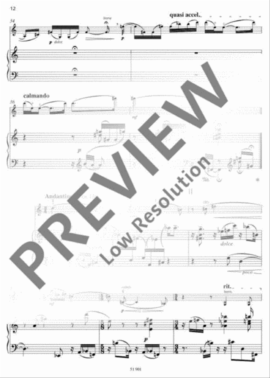 Three Violin Pieces with Piano Violin Solo scores gallery preview page 13