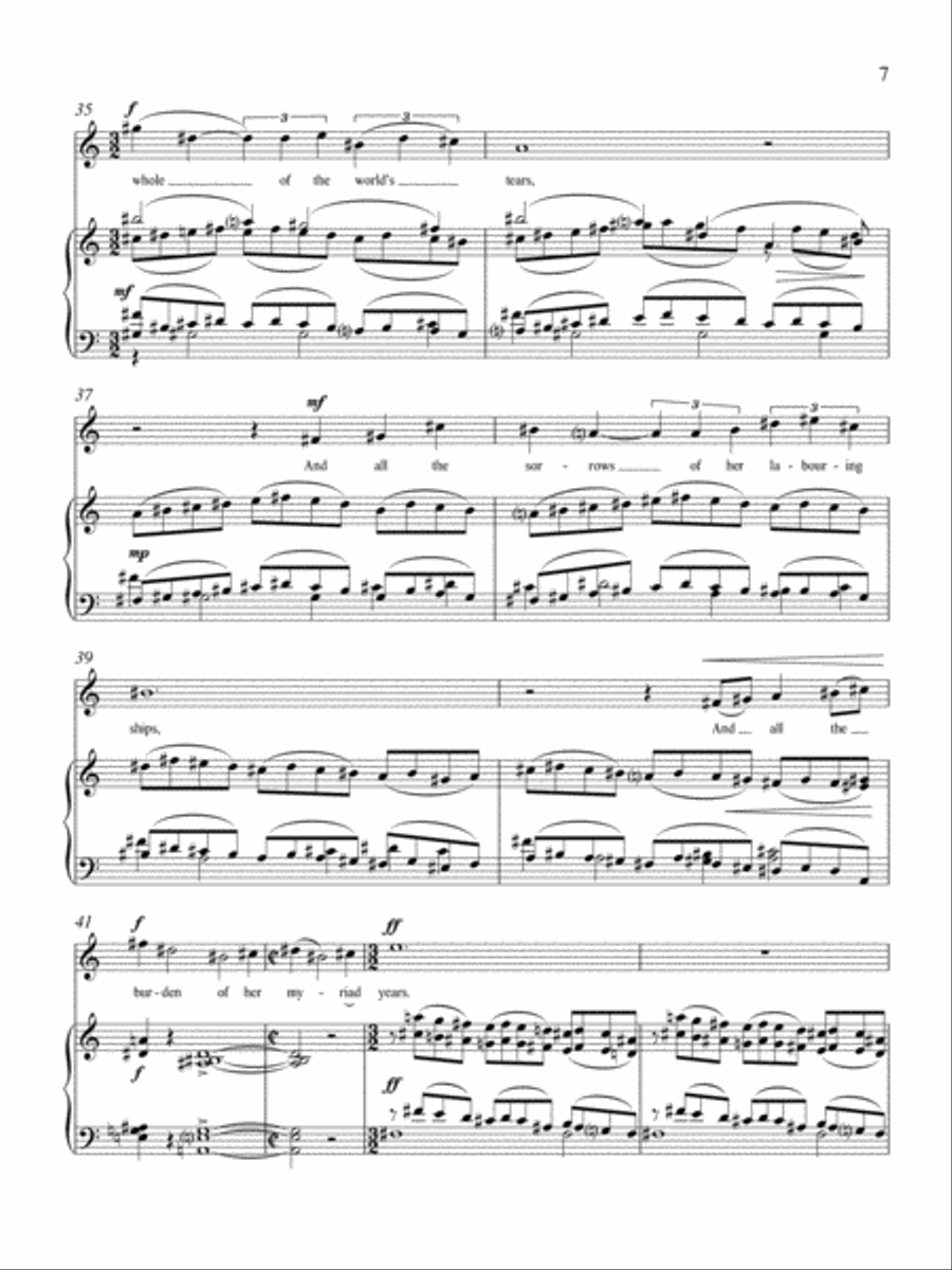 Yeats Songs Cello scores gallery preview page 5