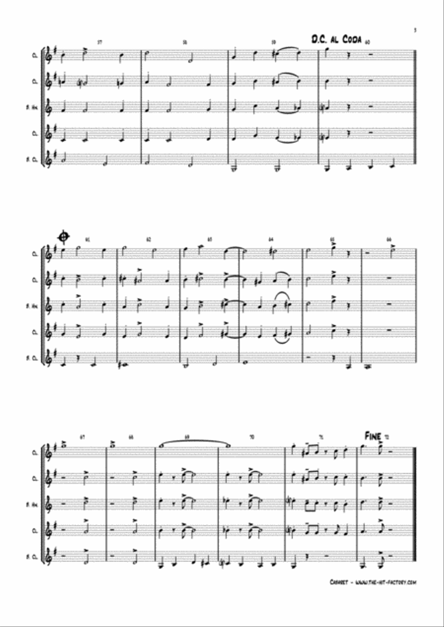 Cabaret Woodwind Ensemble scores gallery preview page 3